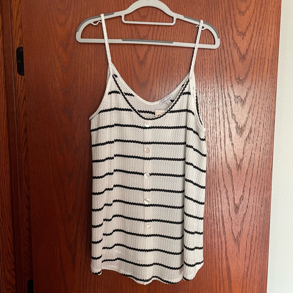 NWT White Birch Striped Tank